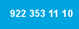 922 353 11 10 922 353 11 10